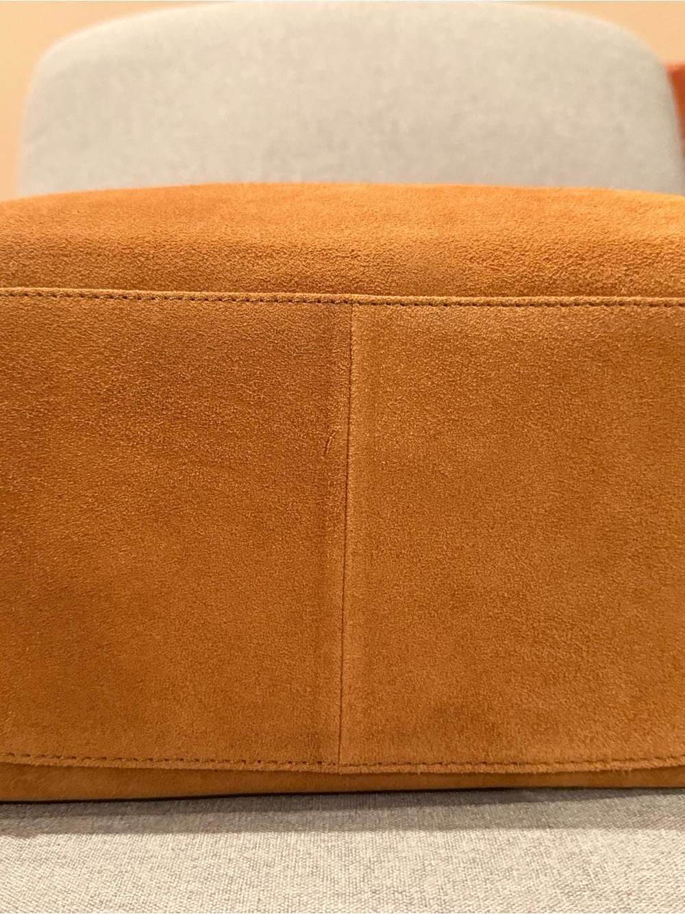 Margot Phoebe Large Hobo Bag Mulberry Brown Suede and Leather Top-Handle Tote - Picture 4 of 6